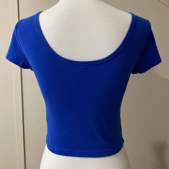 Forever 21 Blue Crop Top, Size Small - Picture 6 of 8
